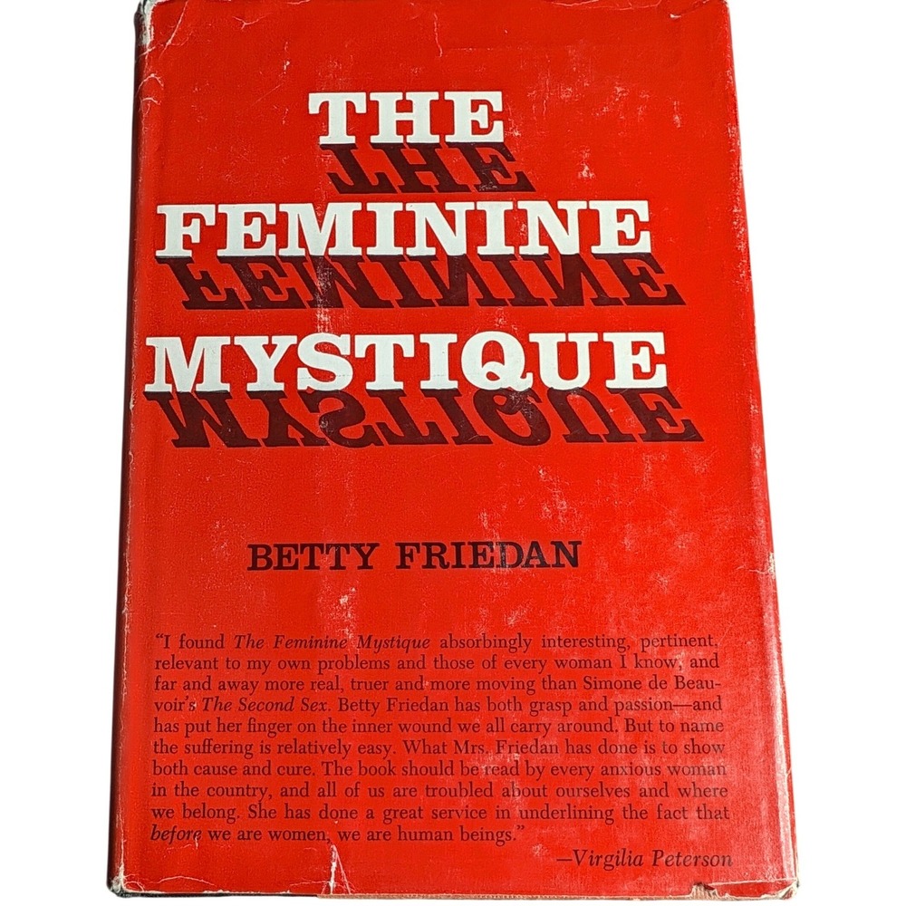 1963 The Feminine Mystique Betty Friedan HC 1st edition 6th Printing Dust Jacket